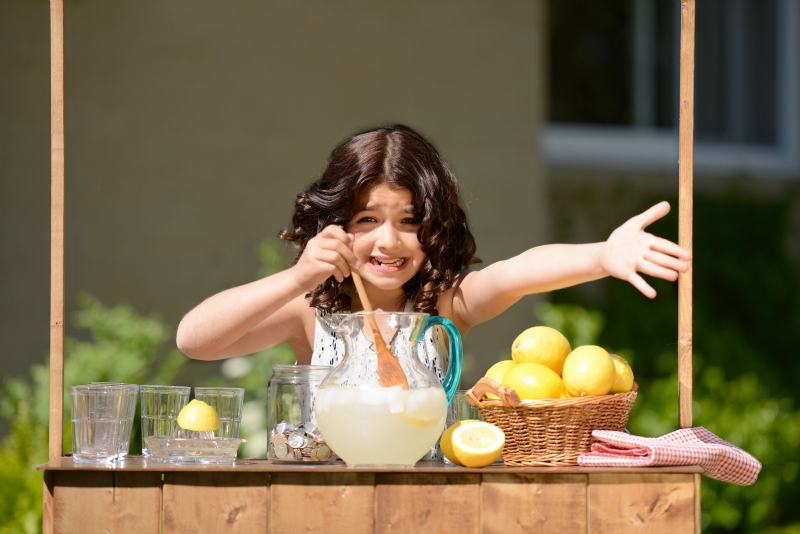 Stop at a Little Kids Lemonade Stand